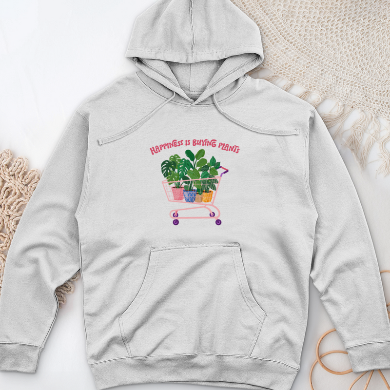 Happiness is Buying Midweight Hooded Sweatshirt