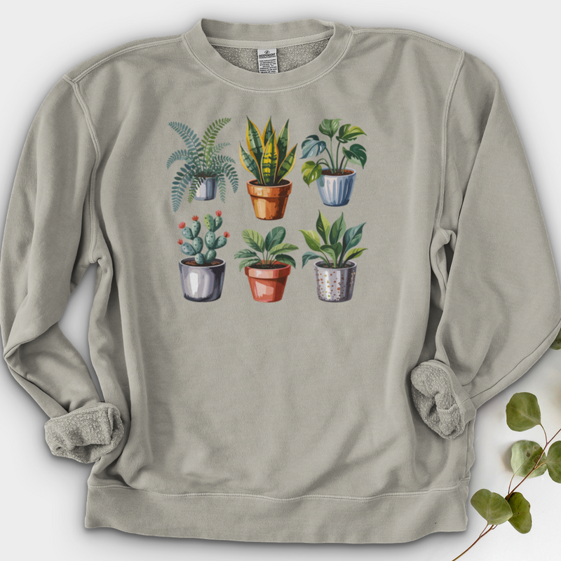 Houseplants In Pot Crewneck