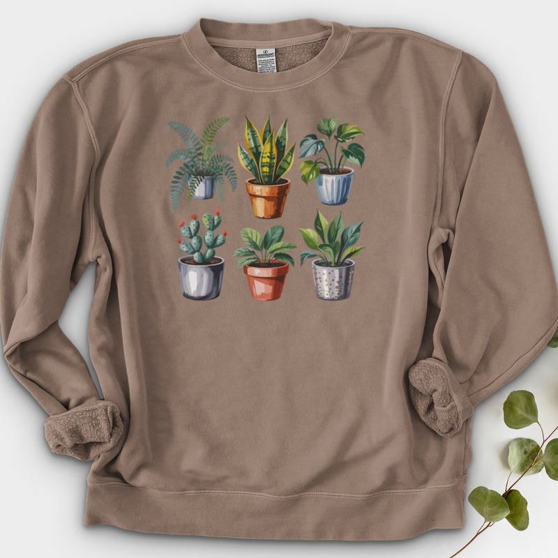 Houseplants In Pot Crewneck
