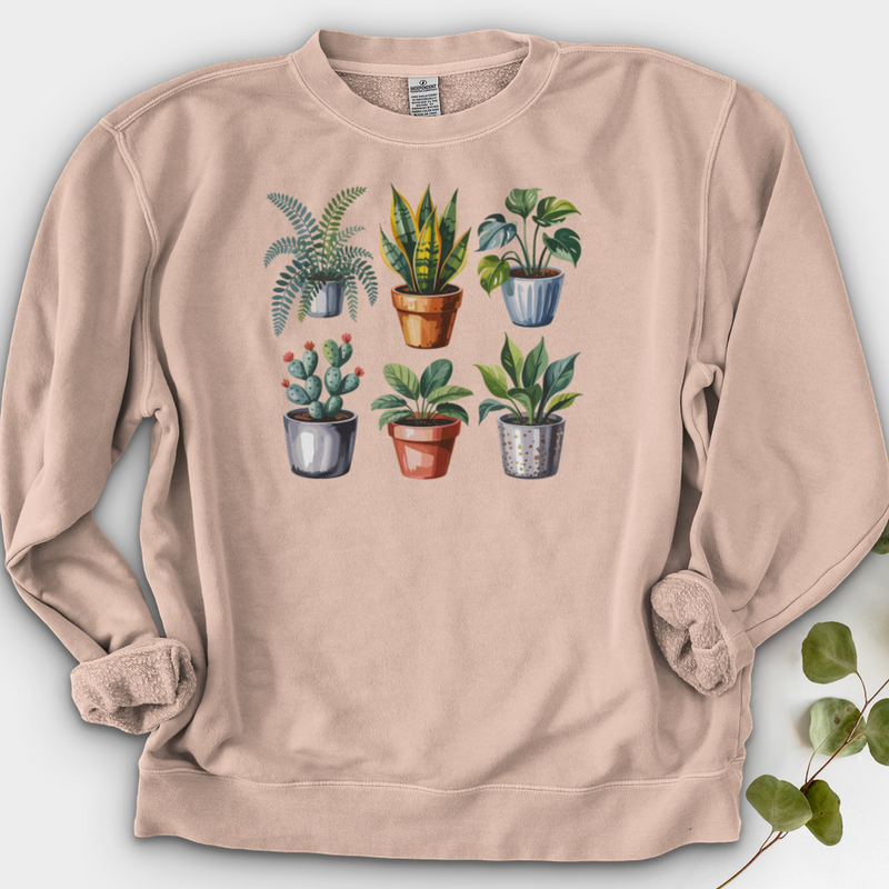 Houseplants In Pot Crewneck