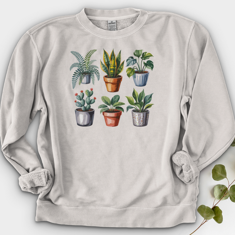 Houseplants In Pot Crewneck