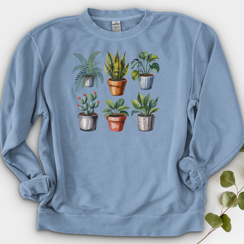 Houseplants In Pot Crewneck