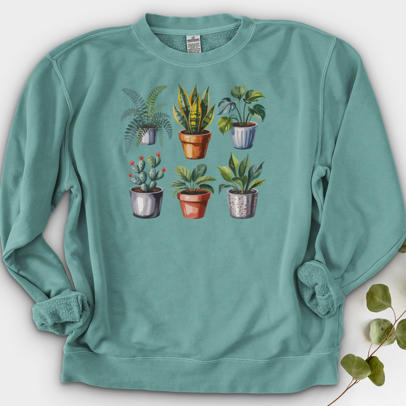 Houseplants In Pot Crewneck