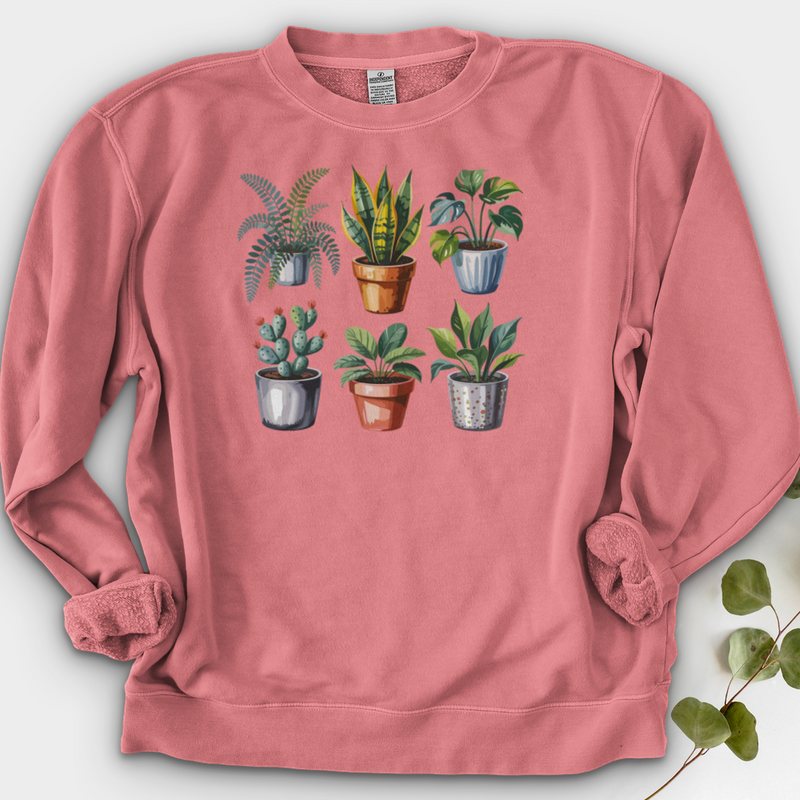 Houseplants In Pot Crewneck