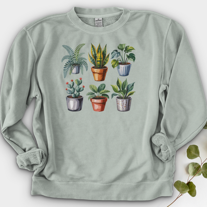 Houseplants In Pot Crewneck