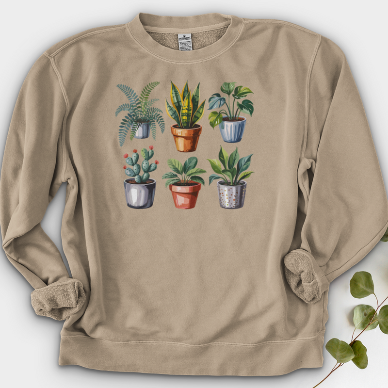 Houseplants In Pot Crewneck