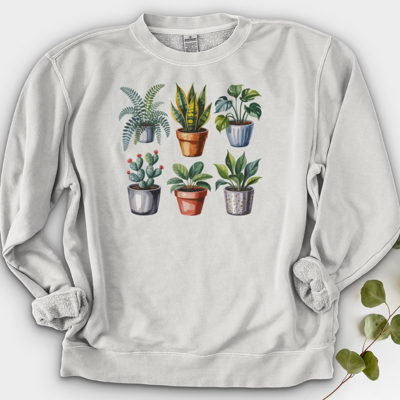 Houseplants In Pot Crewneck