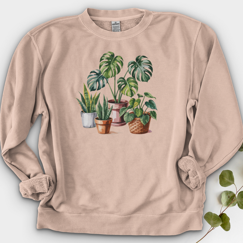 Indoor Potted Houseplants Crewneck