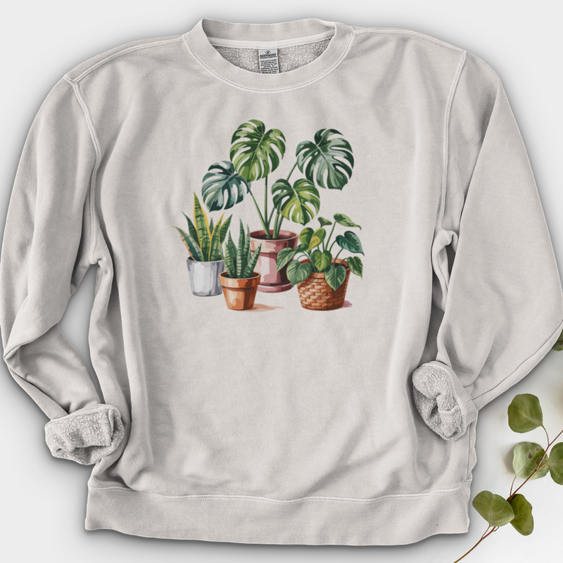 Indoor Potted Houseplants Crewneck