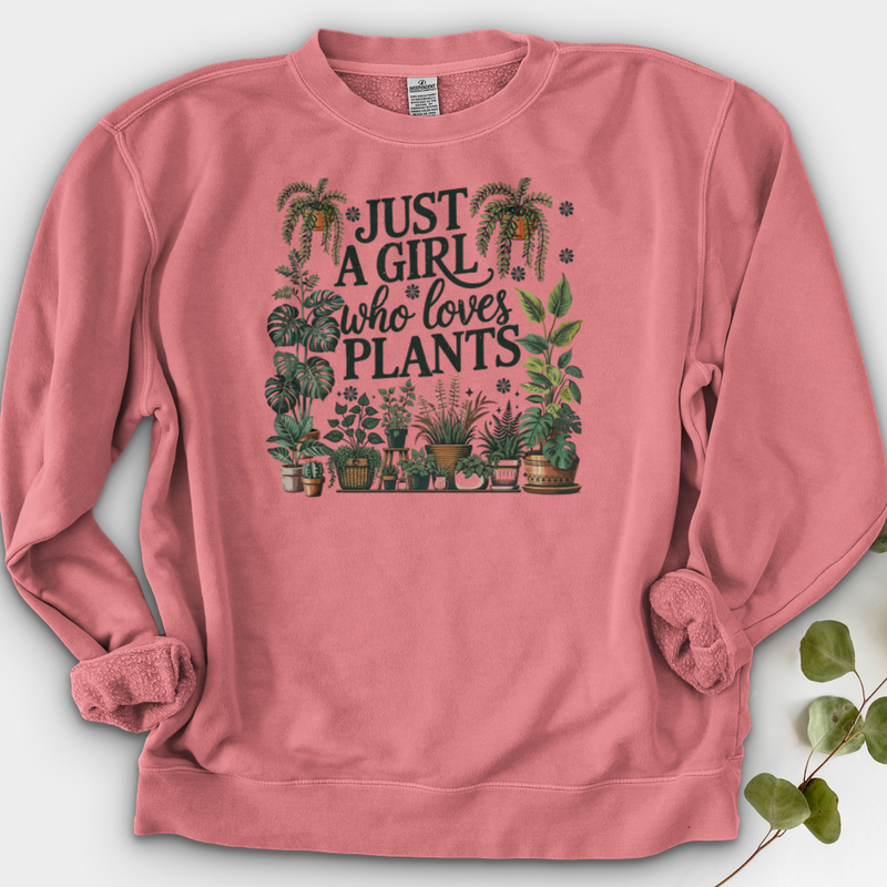 Just A Girl Who Loves Plants Crewneck