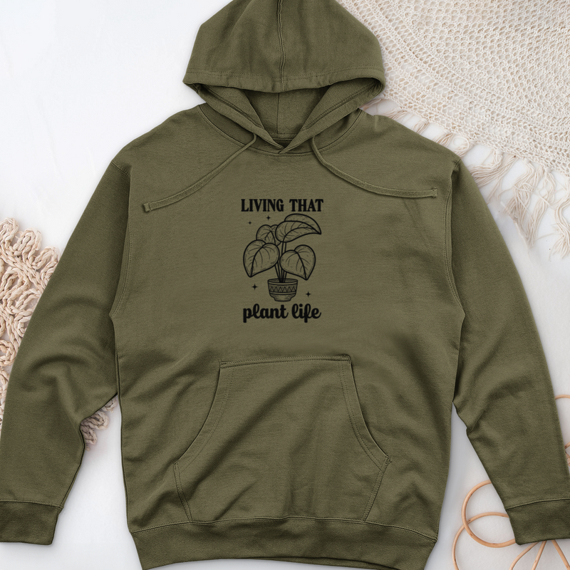Living That Plant Life Midweight Hooded Sweatshirt