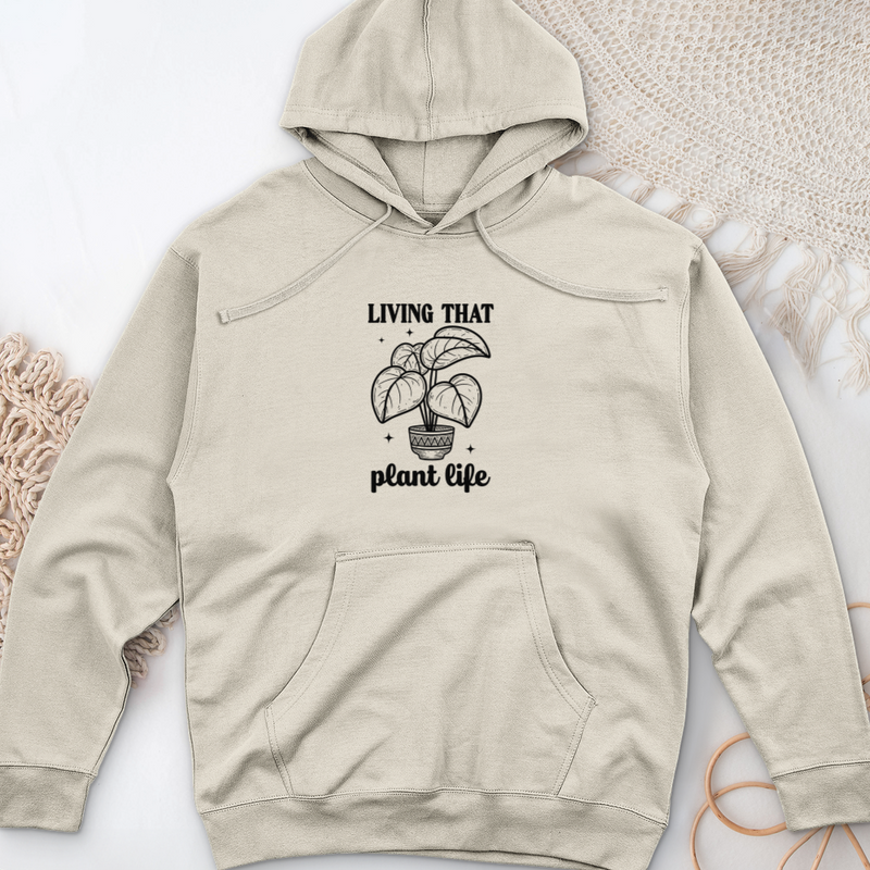 Living That Plant Life Midweight Hooded Sweatshirt
