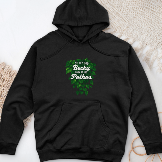 Look at His Pothos Midweight Hooded Sweatshirt
