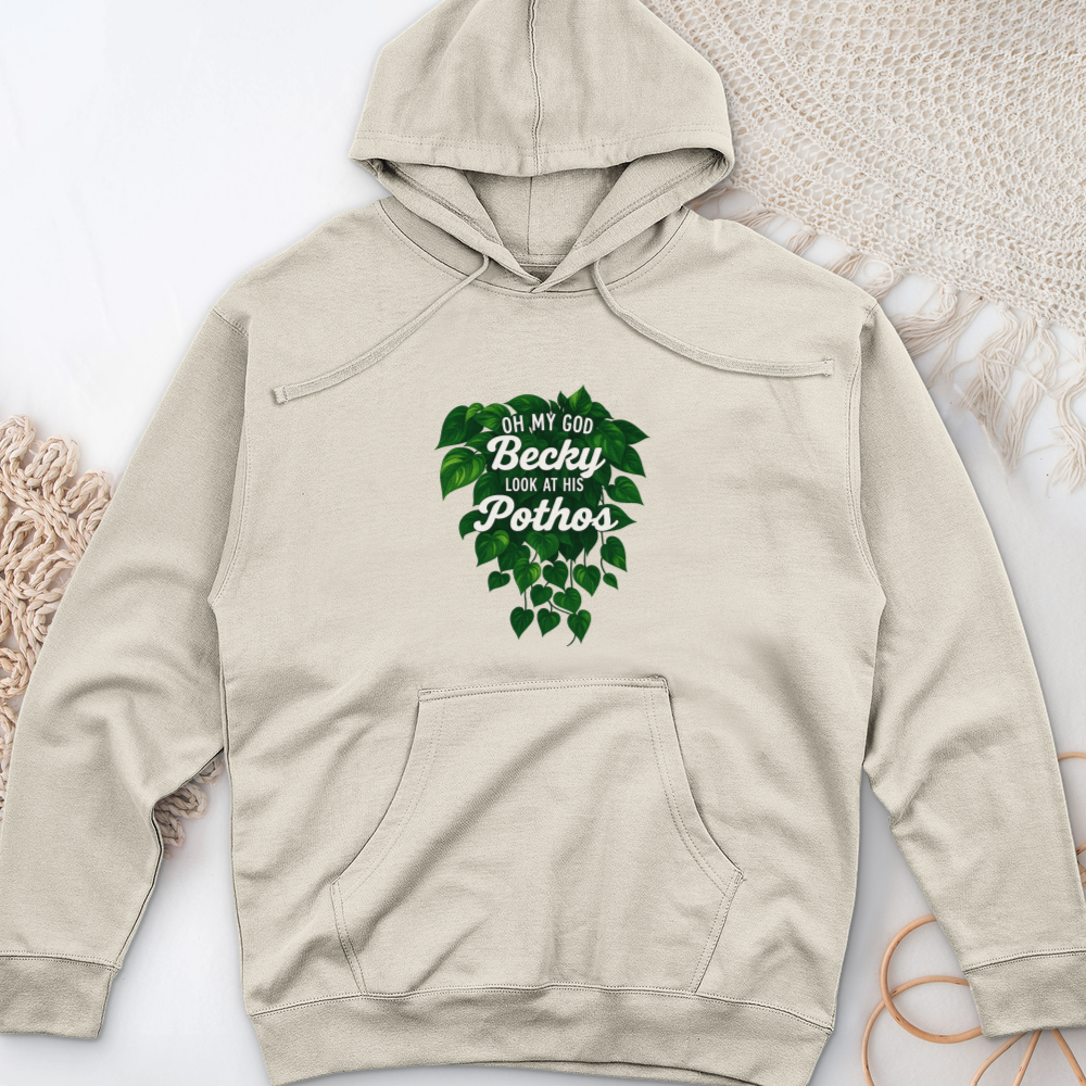 Look at His Pothos Midweight Hooded Sweatshirt