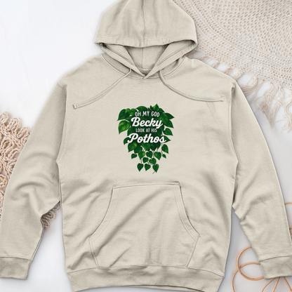 Look at His Pothos Midweight Hooded Sweatshirt