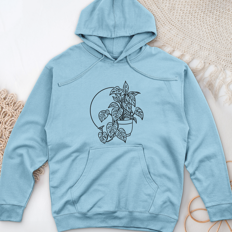 Monstera Adansonii Midweight Hooded Sweatshirt