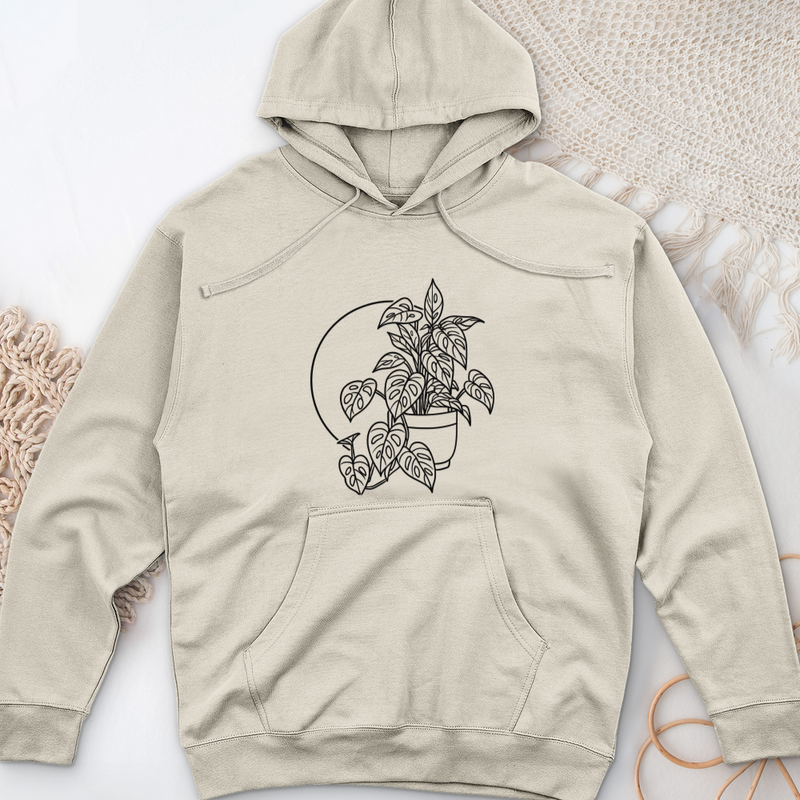 Monstera Adansonii Midweight Hooded Sweatshirt