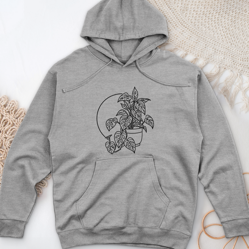 Monstera Adansonii Midweight Hooded Sweatshirt