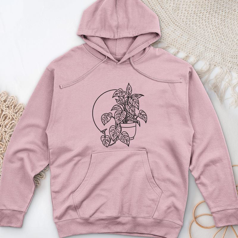 Monstera Adansonii Midweight Hooded Sweatshirt