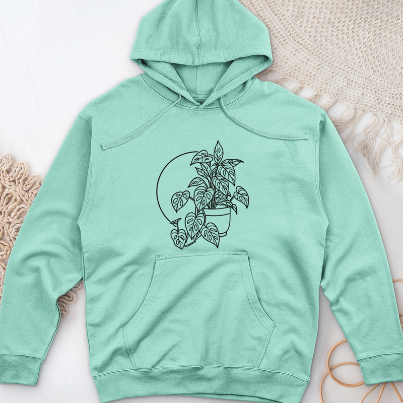 Monstera Adansonii Midweight Hooded Sweatshirt