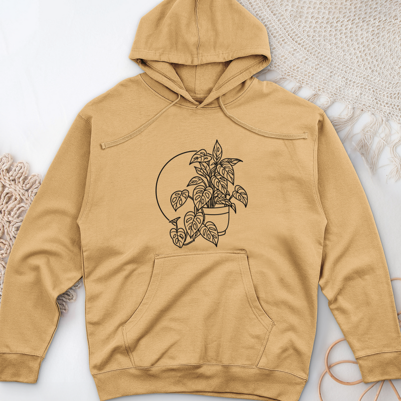 Monstera Adansonii Midweight Hooded Sweatshirt