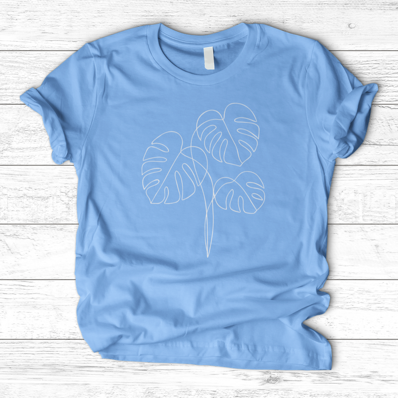 Monstera Line Art T-Shirt