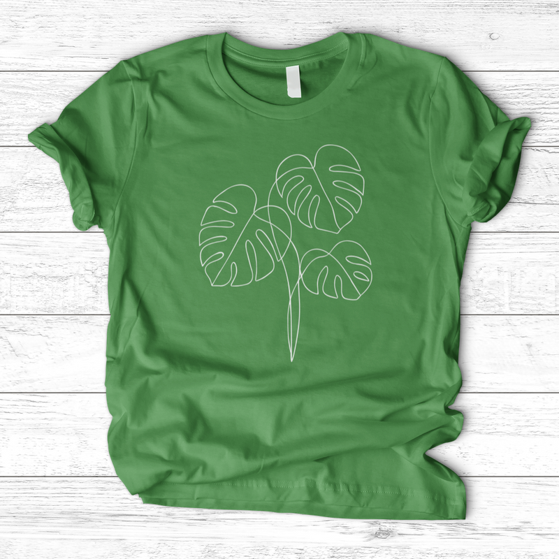 Monstera Line Art T-Shirt