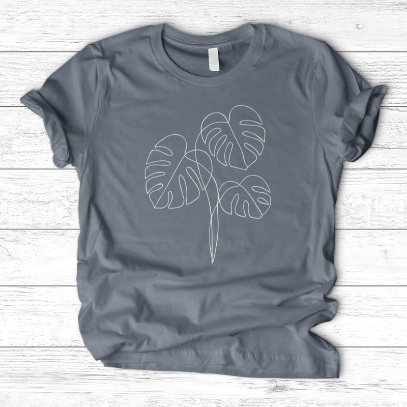 Monstera Line Art T-Shirt