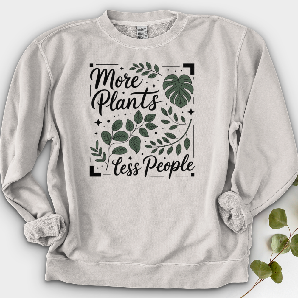 More Plants Less People Crewneck