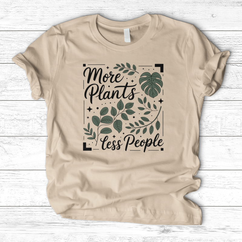 More Plants Less People T-Shirt