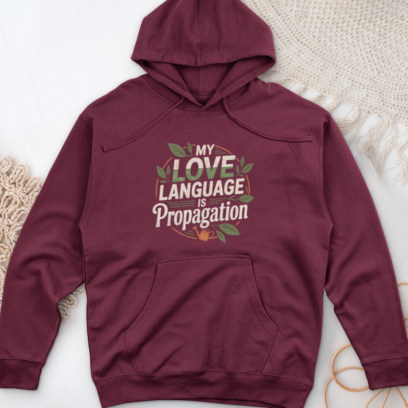 My Love Language is Propagation Midweight Hooded Sweatshirt