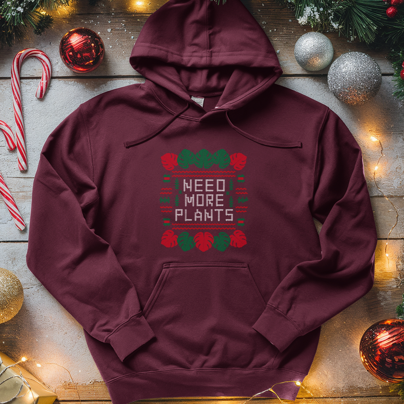 Need More Plants Midweight Hooded Sweatshirt