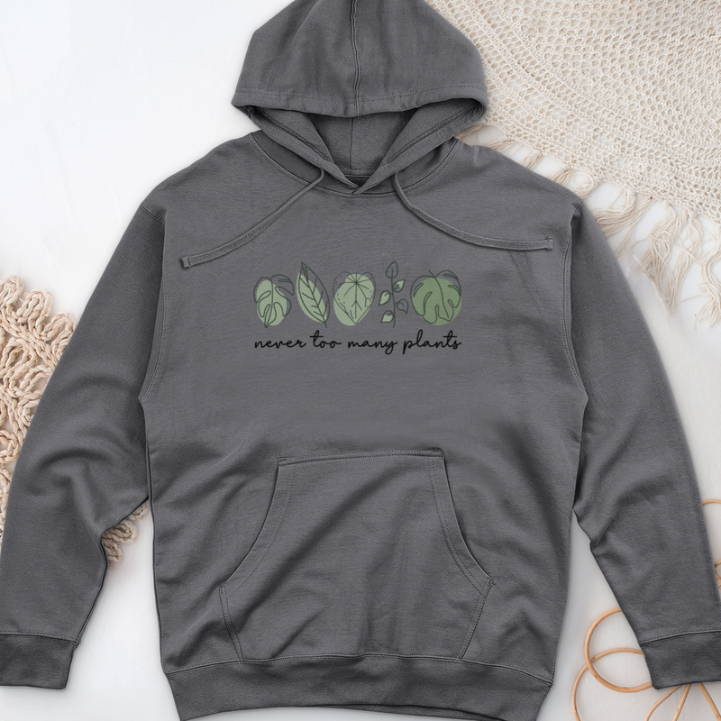 Never Too Many Plants Midweight Hooded Sweatshirt