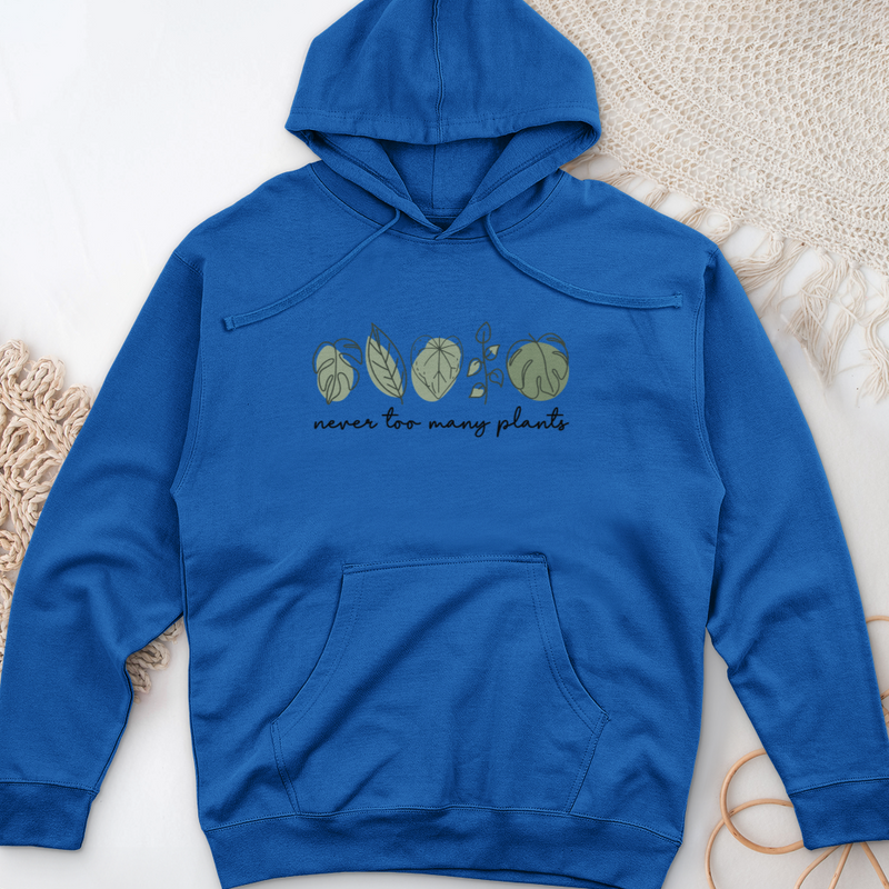 Never Too Many Plants Midweight Hooded Sweatshirt