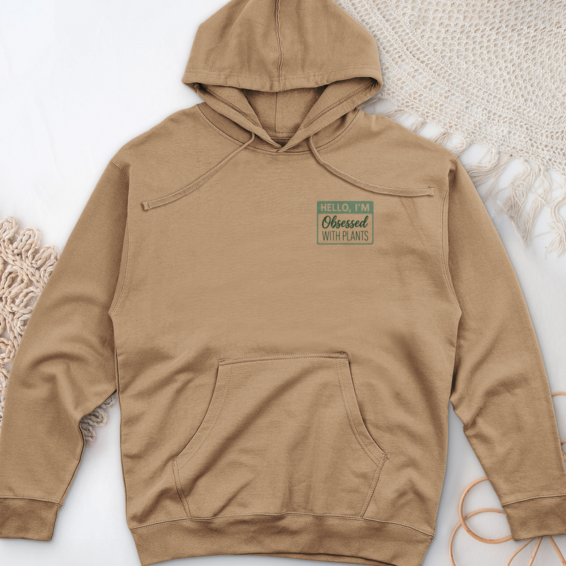 Obsessed With Plants Midweight Hooded Sweatshirt