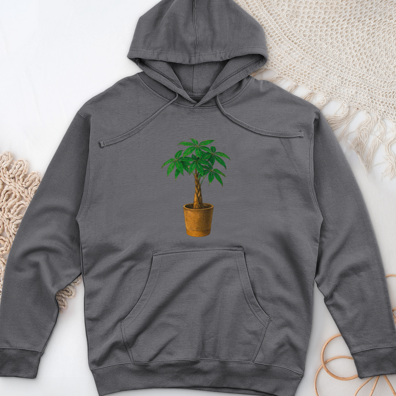 Pachira House Plant Midweight Hooded Sweatshirt