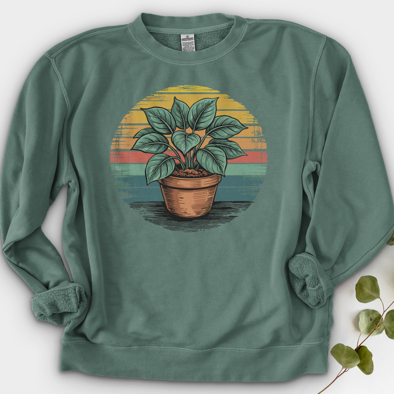 Peace Lily Plant Crewneck