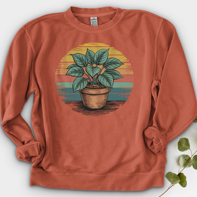 Peace Lily Plant Crewneck