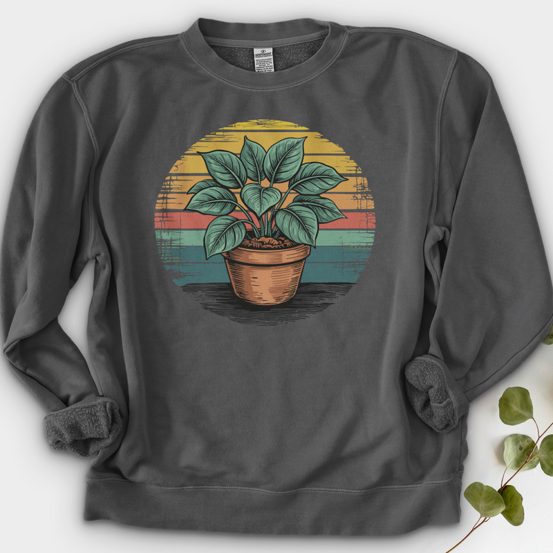 Peace Lily Plant Crewneck