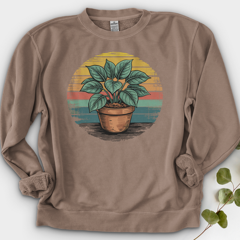Peace Lily Plant Crewneck
