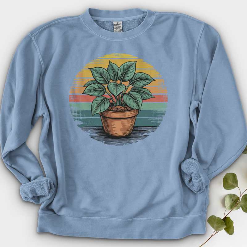 Peace Lily Plant Crewneck