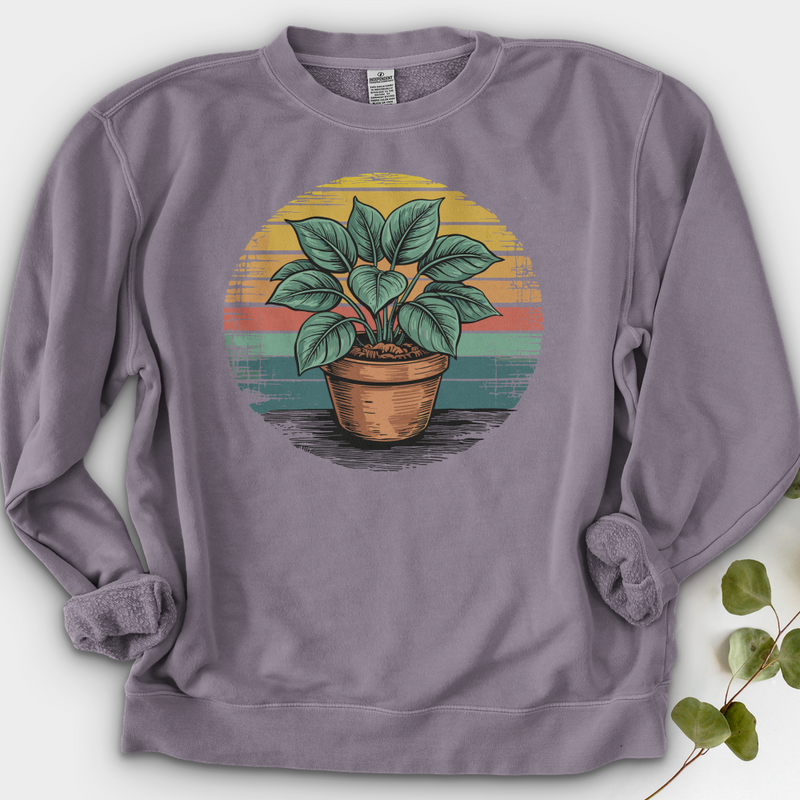 Peace Lily Plant Crewneck
