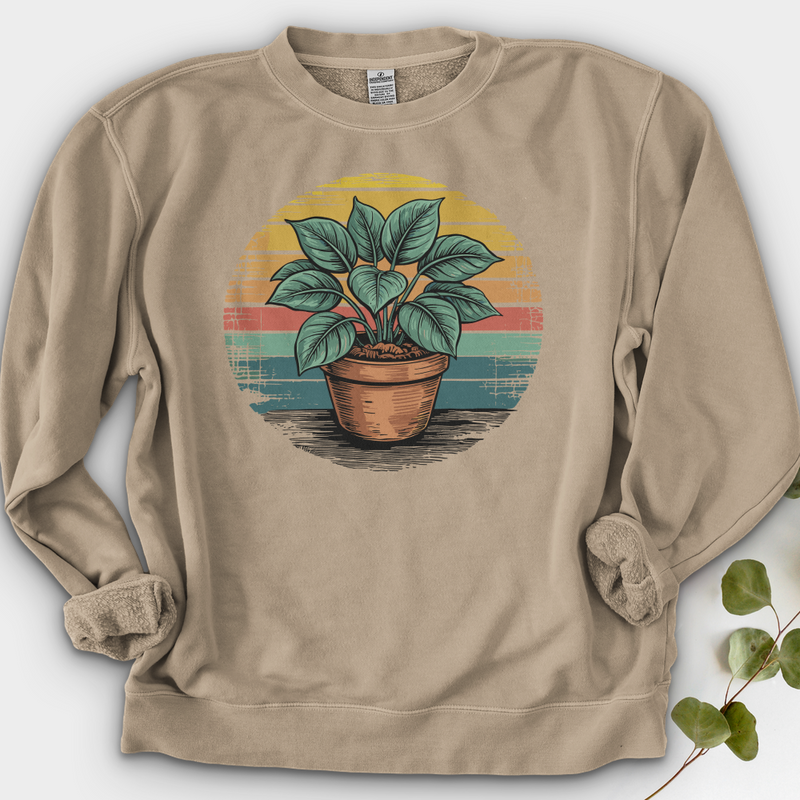 Peace Lily Plant Crewneck