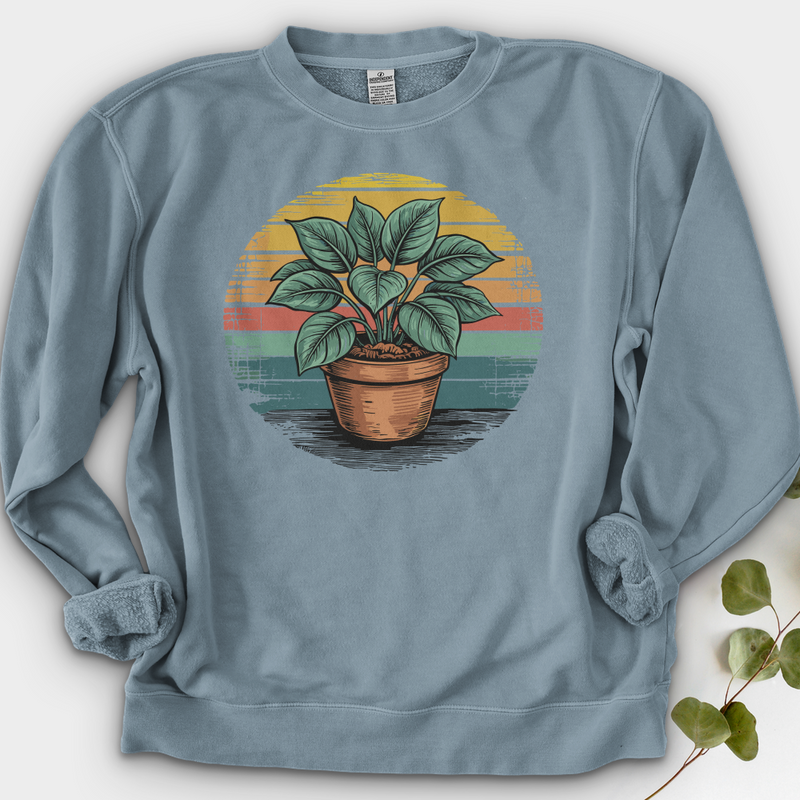 Peace Lily Plant Crewneck