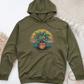 Peace Lily Plant Midweight Hooded Sweatshirt