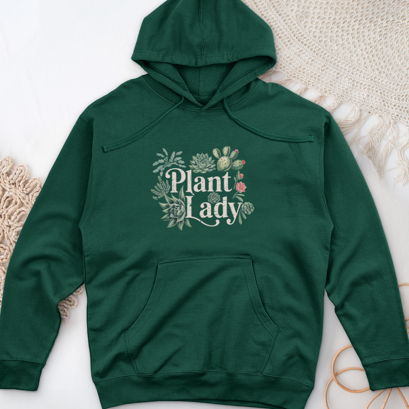 Plant Lady 3 Midweight Hooded Sweatshirt