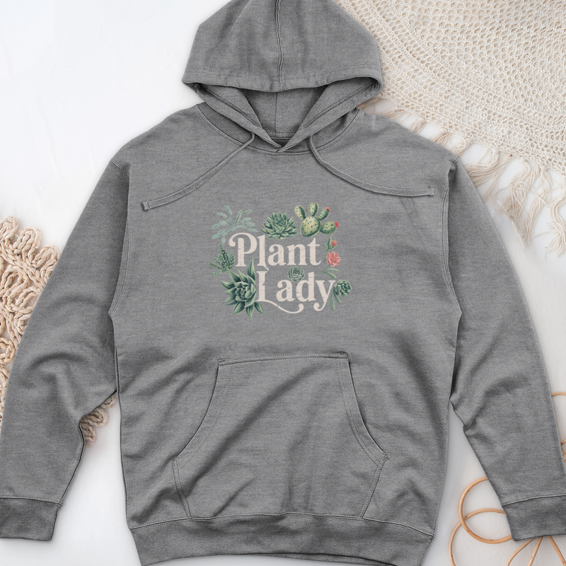 Plant Lady 3 Midweight Hooded Sweatshirt