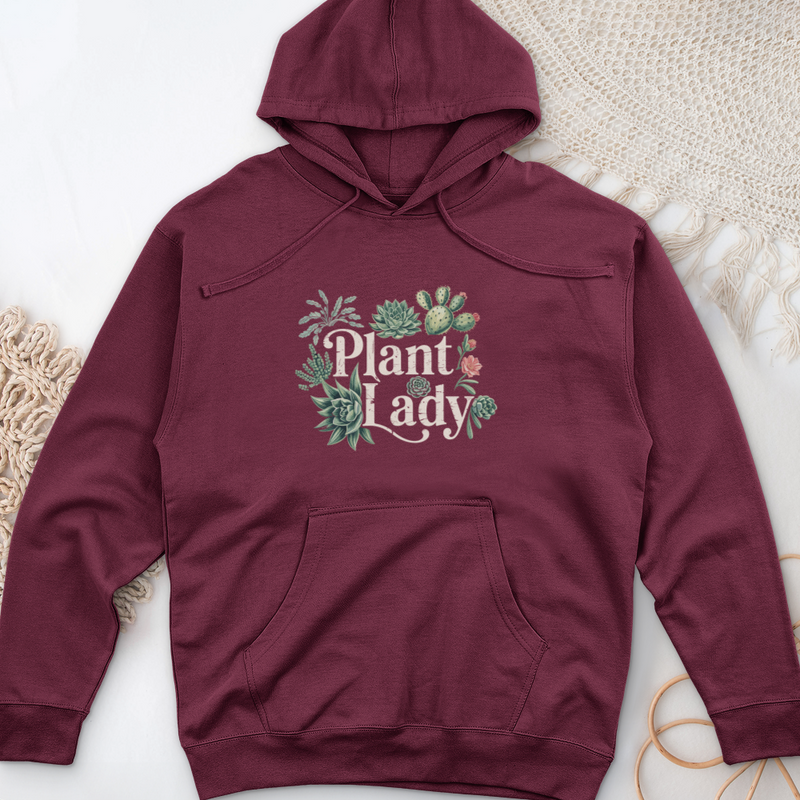 Plant Lady 3 Midweight Hooded Sweatshirt