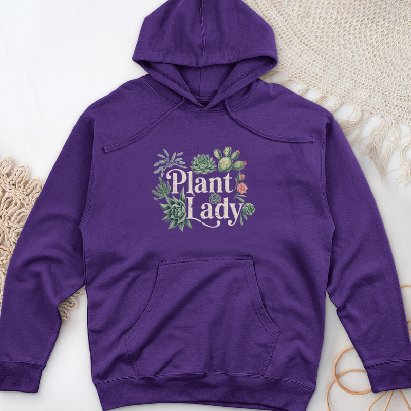 Plant Lady 3 Midweight Hooded Sweatshirt