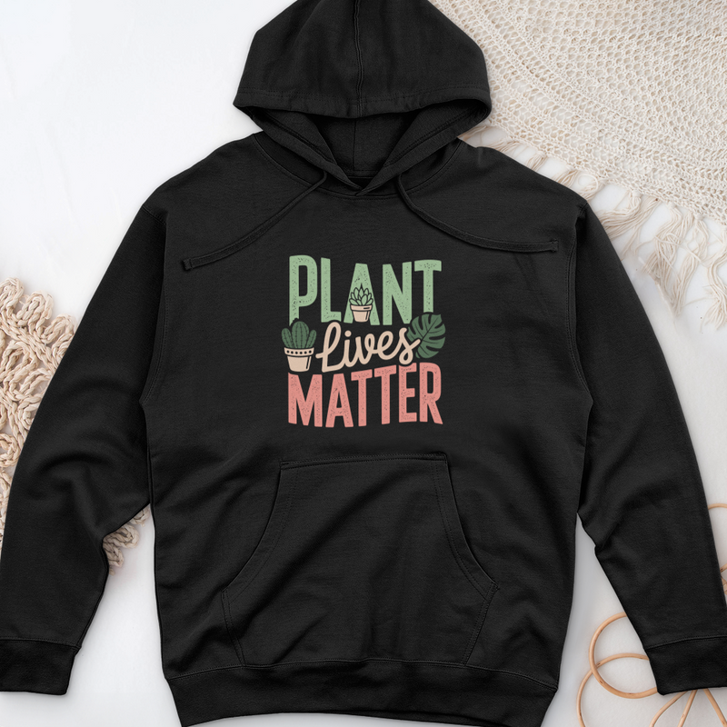 Plant Lives Matter Midweight Hooded Sweatshirt